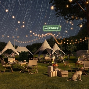 现代露营基地3D模型下载